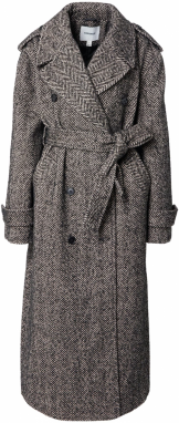 TOPSHOP Prechodný kabát 'CALLY'  sivá melírovaná