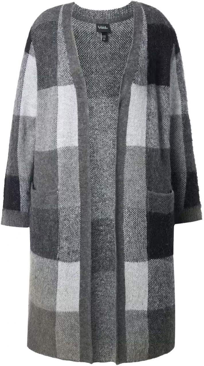 Ulla Popken Kardigán  sivá / antracitová / grafitová / svetlosivá