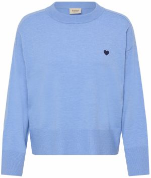 Fransa Sveter 'FRMELANI'  nebesky modrá / tmavomodrá