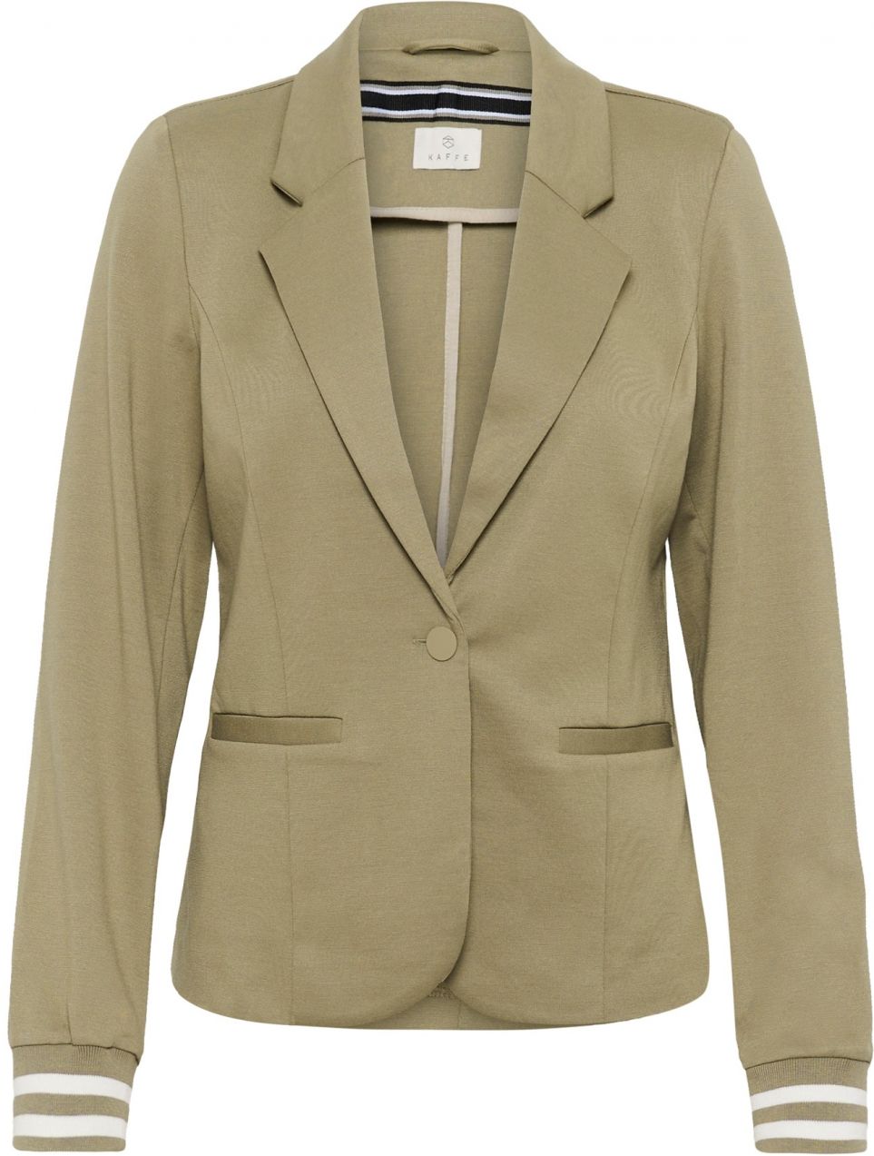 Kaffe Blejzer 'Kinnie'  kaki / biela