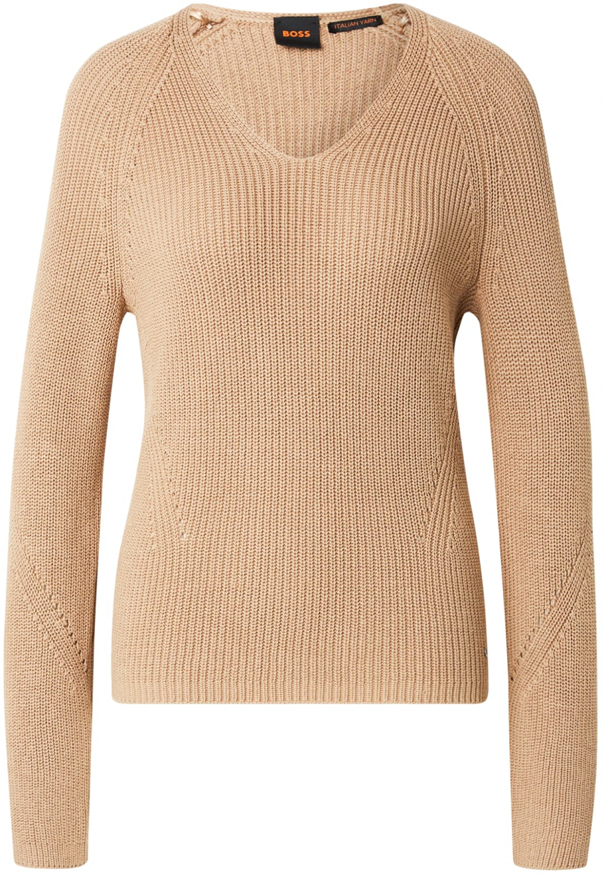 BOSS Sveter 'Fardellina'  svetlohnedá