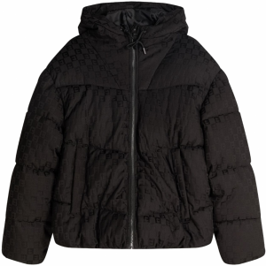 Bershka Zimná bunda  čierna / čierny denim