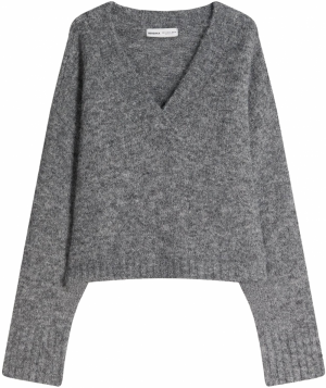 Bershka Sveter  tmavosivá