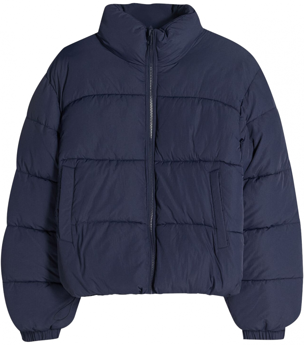 Bershka Zimná bunda  námornícka modrá