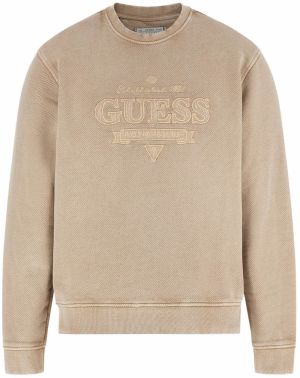 GUESS Mikina  farba ťavej srsti / tmavošedá