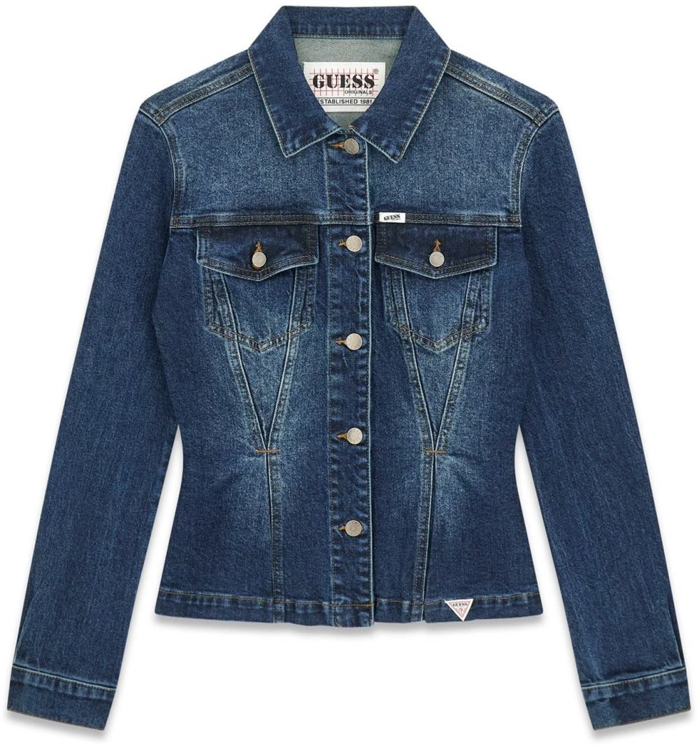 GUESS Originals Prechodná bunda  modrá denim