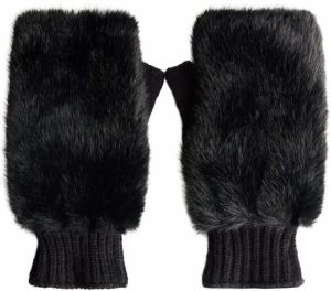 Bershka Rukavice s manžetou  čierna