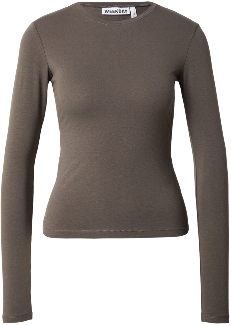 WEEKDAY Tričko  hnedá