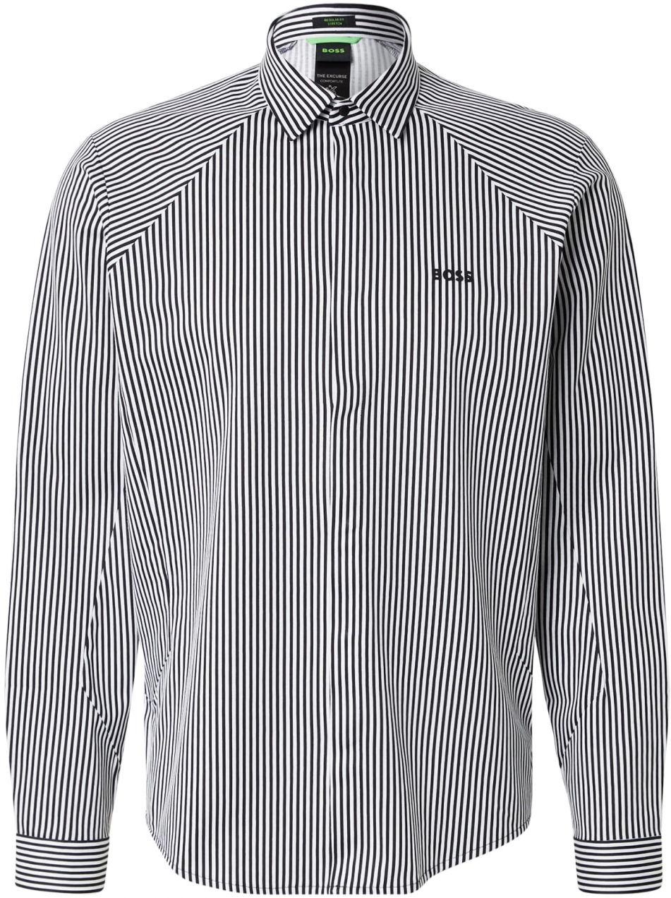 BOSS Košeľa 'Excurse'  námornícka modrá / biela