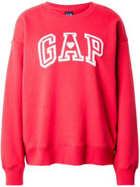 GAP Mikina 'LOVE'  červená / biela