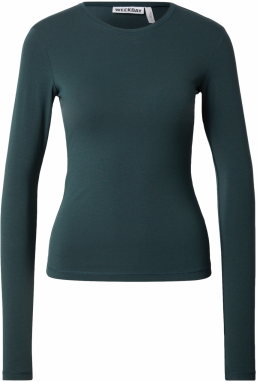 WEEKDAY Tričko  tmavozelená