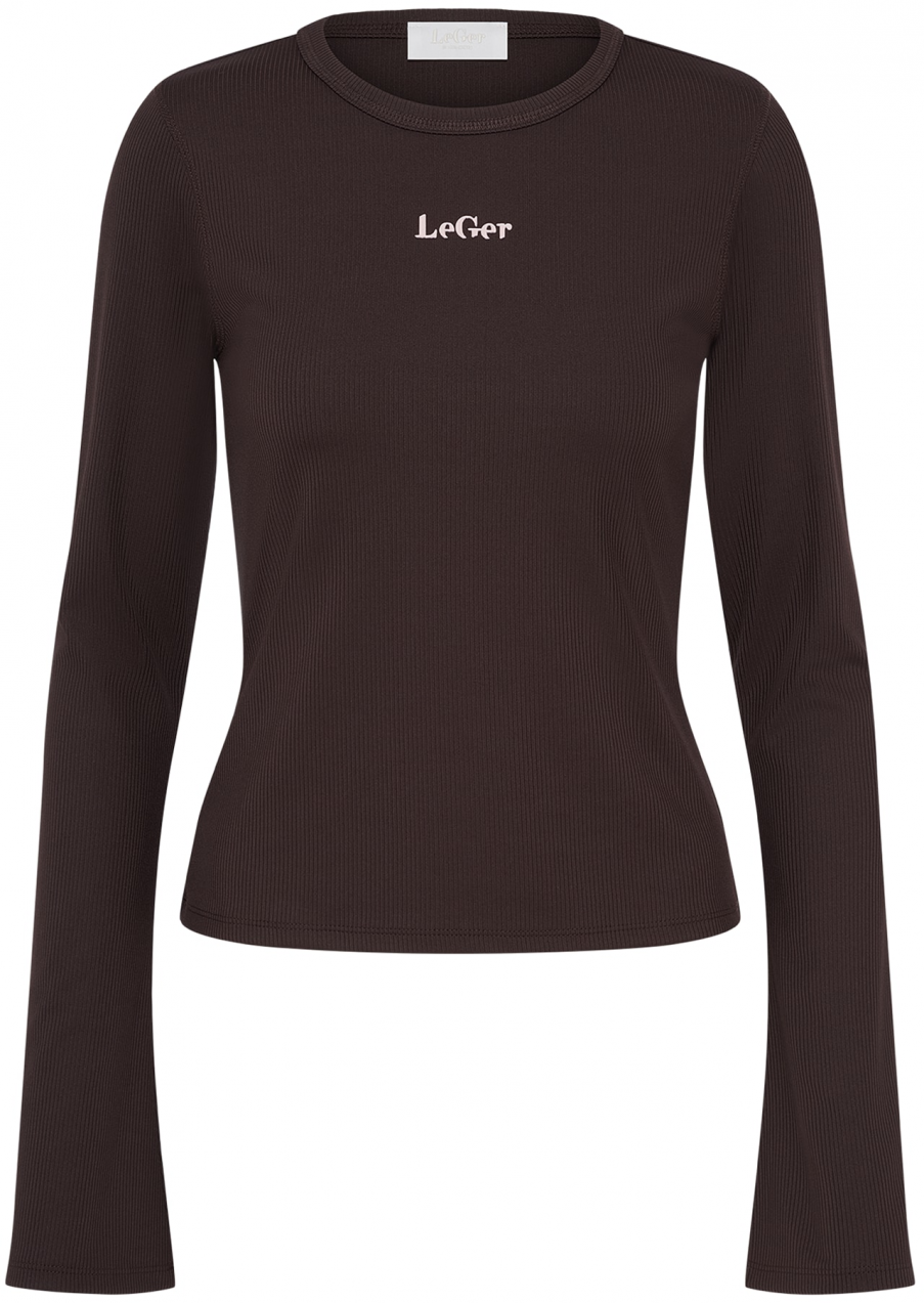 LeGer by Lena Gercke Tričko 'Simone'  tmavohnedá
