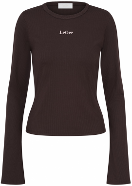 LeGer by Lena Gercke Tričko 'Simone'  tmavohnedá