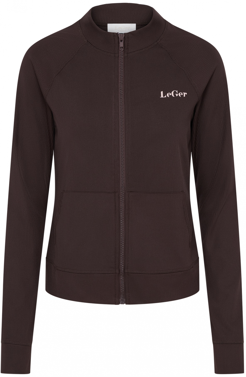 LeGer by Lena Gercke Tepláková bunda 'Simone'  tmavohnedá
