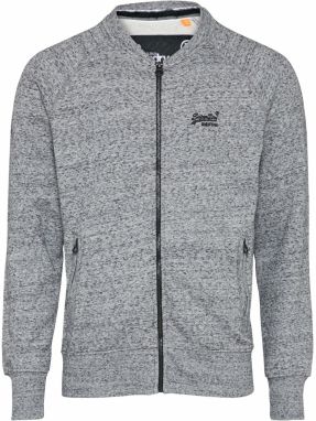 Superdry Tepláková bunda 'URBAN BOMBER'  sivá melírovaná