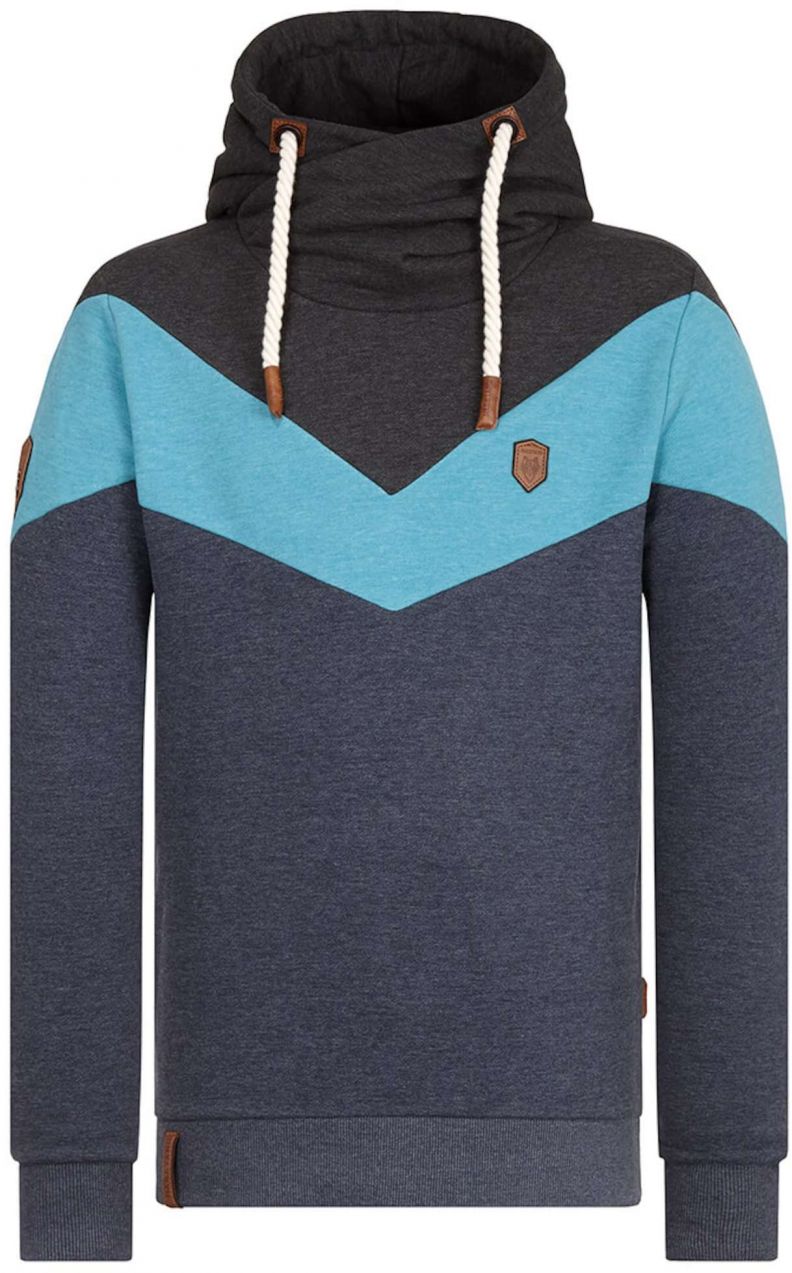 naketano Mikina  vodová / modrá melírovaná