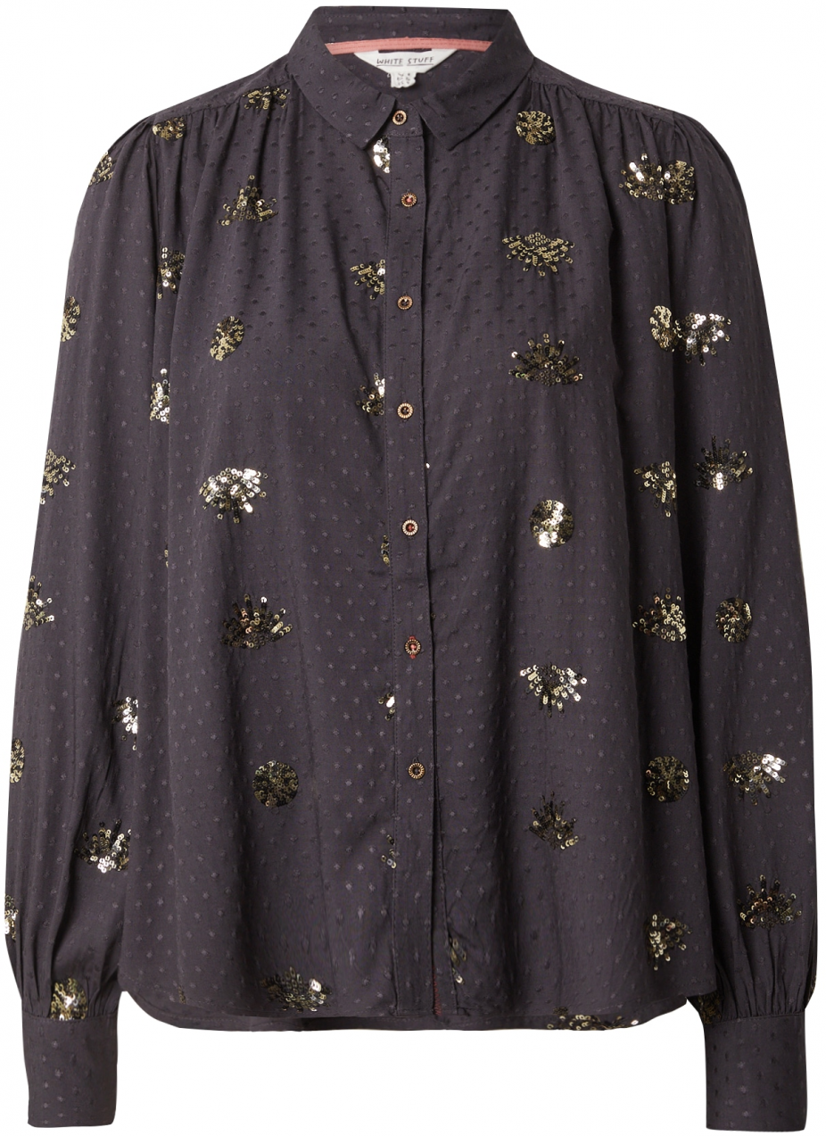 WHITE STUFF Blúzka  zlatá / antracitová