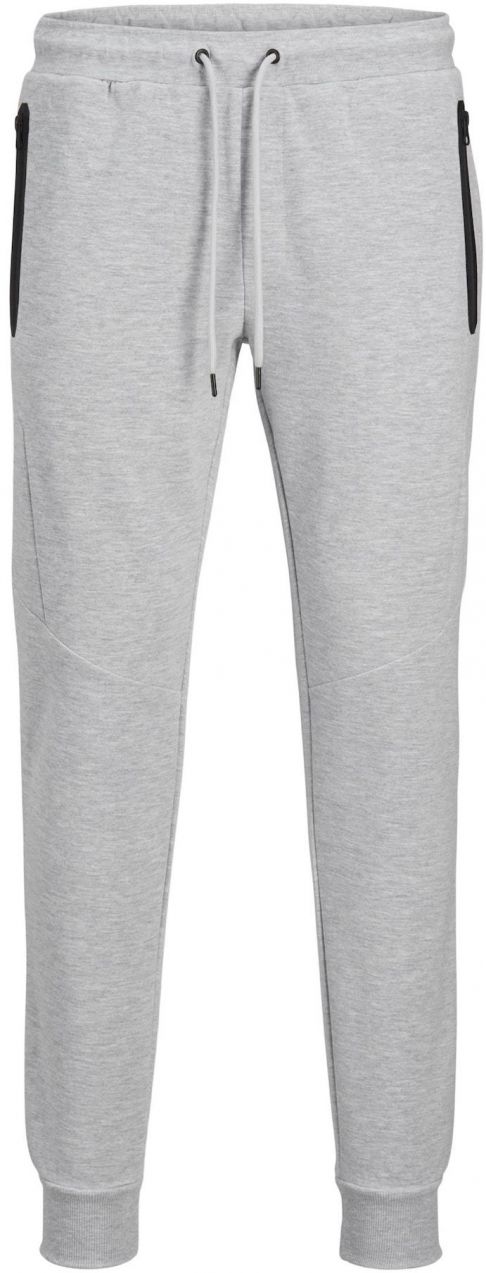 JACK & JONES Nohavice 'JPSTWill JJFusion'  sivá melírovaná / čierna