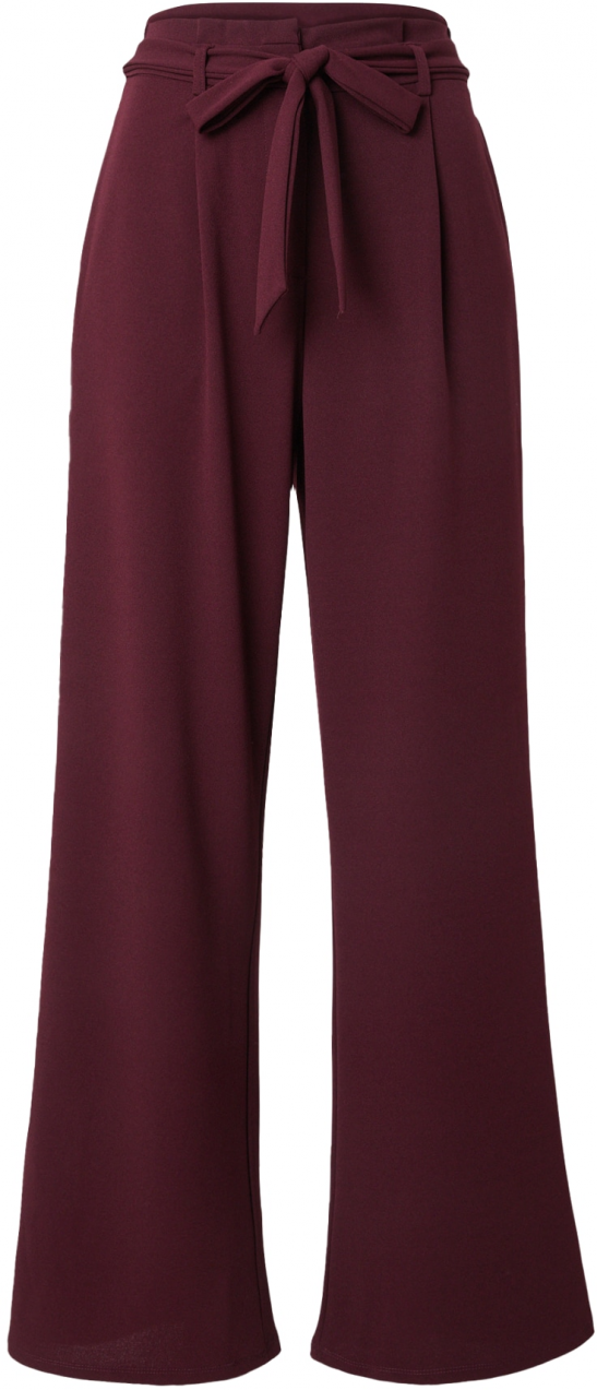 VILA Plisované nohavice 'VIHilda'  vínovo červená