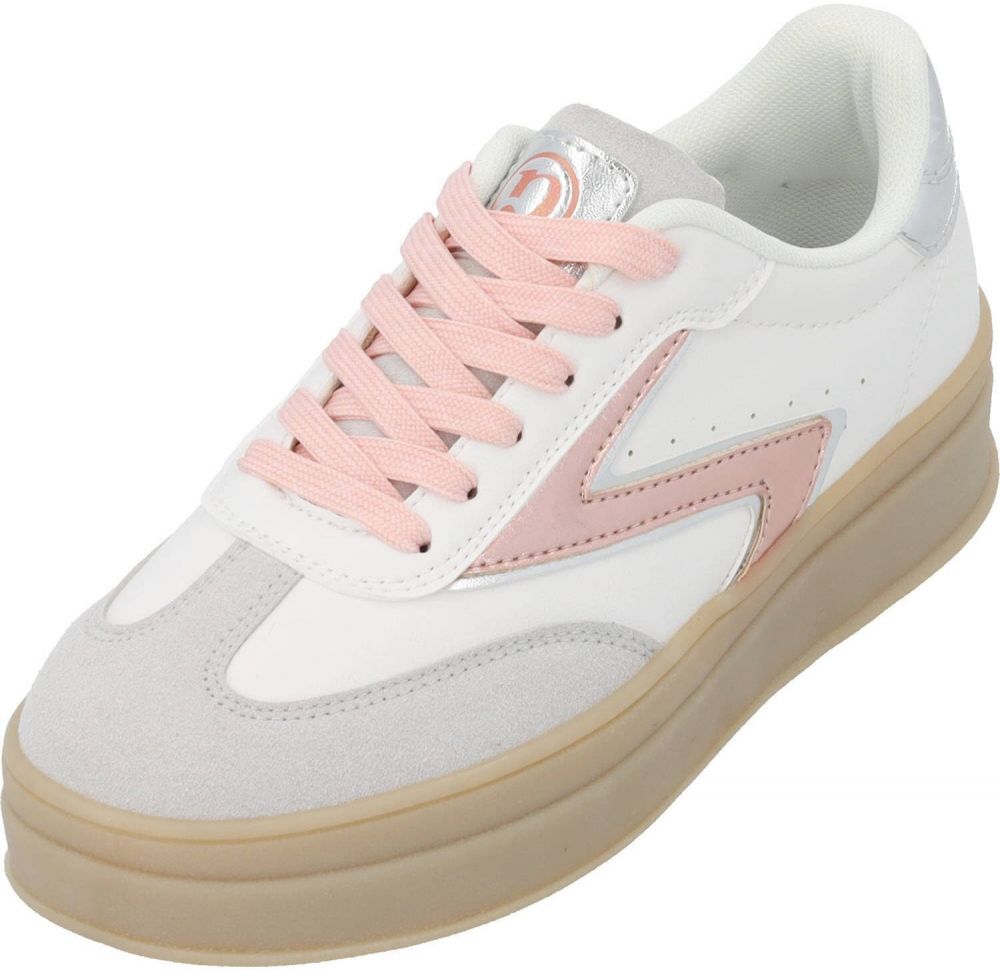 Palado Nízke tenisky 'Valcis'  svetlosivá / ružová / biela