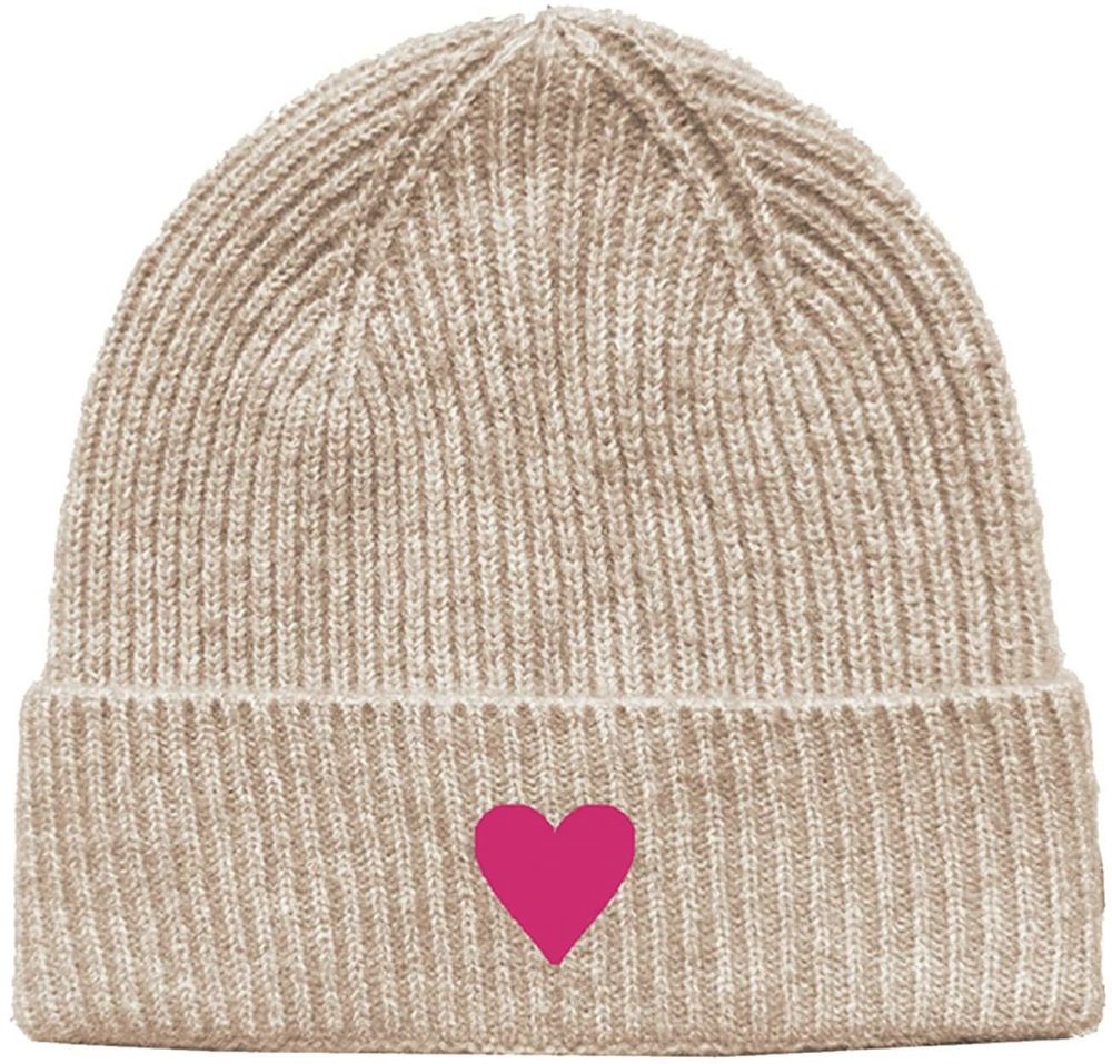 PIECES Čiapky 'PCMALIKA'  sivobéžová / ružová