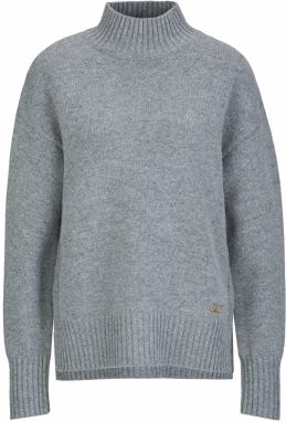 19V69 ITALIA Sveter  sivá melírovaná