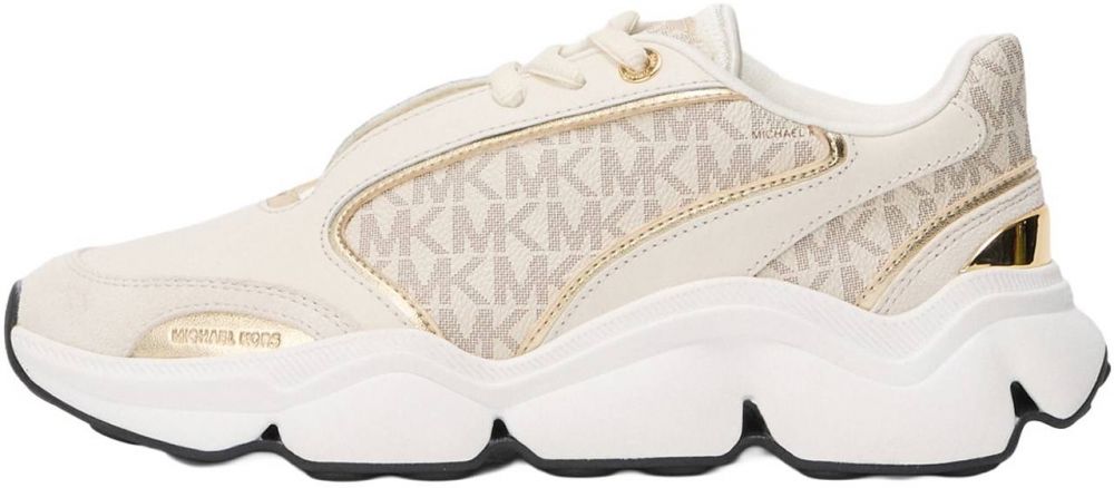 MICHAEL Michael Kors Nízke tenisky 'Renny'  krémová / hnedá / zlatá