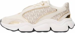 MICHAEL Michael Kors Nízke tenisky 'Renny'  krémová / hnedá / zlatá