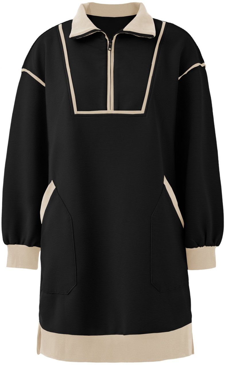 Imily Bela Šaty  béžová / čierna