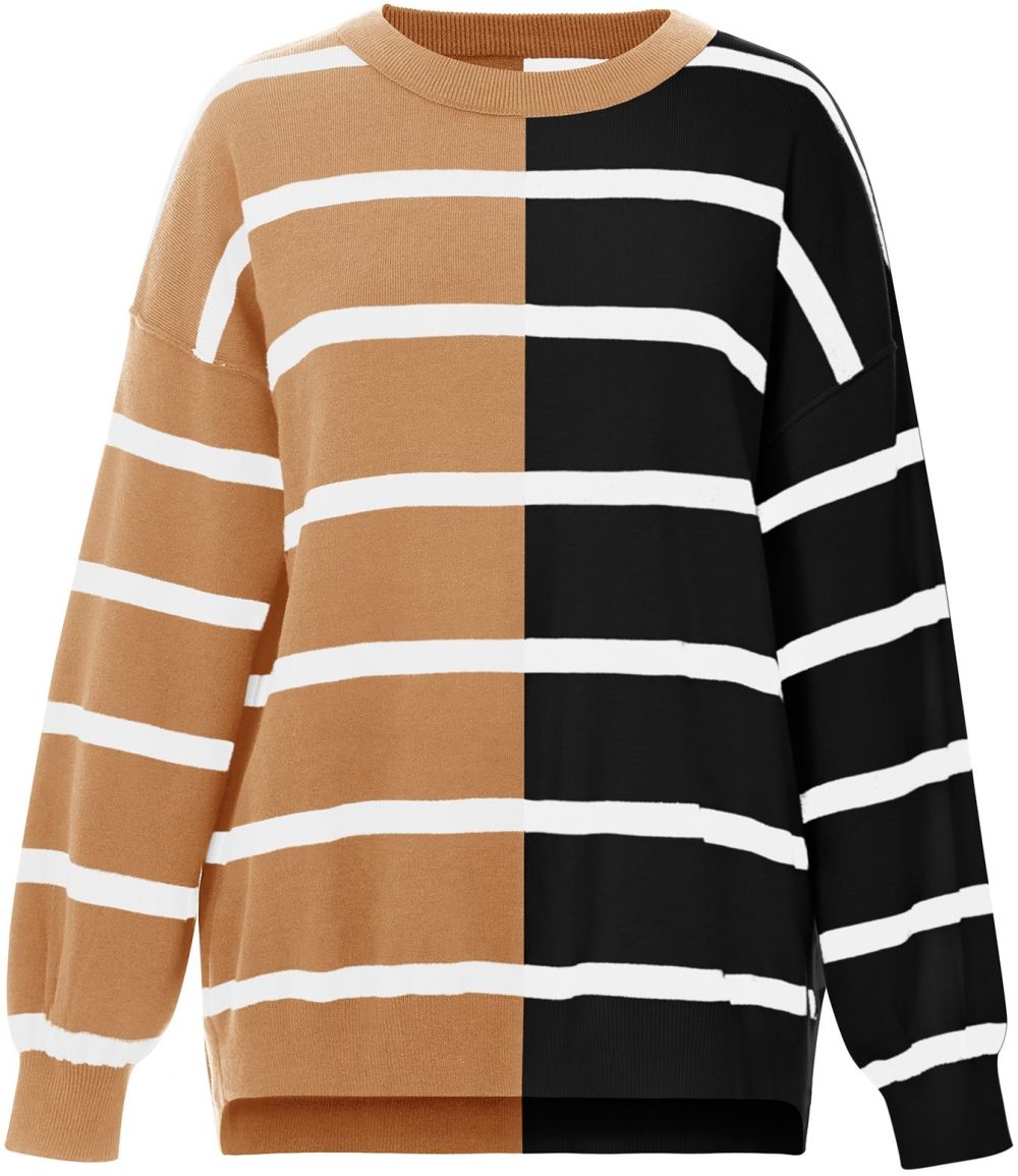 Imily Bela Mikina  hnedá / čierna / biela