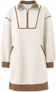 Imily Bela Šaty  hnedá / biela