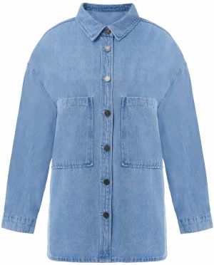 Imily Bela Prechodná bunda  modrá denim