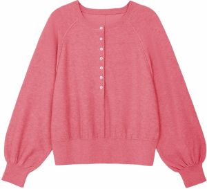 Imily Bela Sveter  ružová