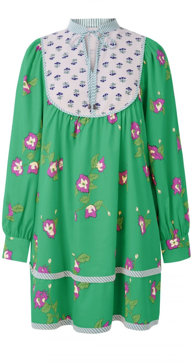 Imily Bela Šaty  svetlosivá / fuksia / biela