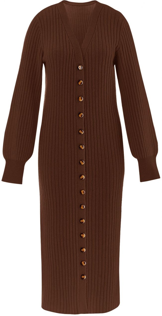 Imily Bela Pletený kabát  hnedá