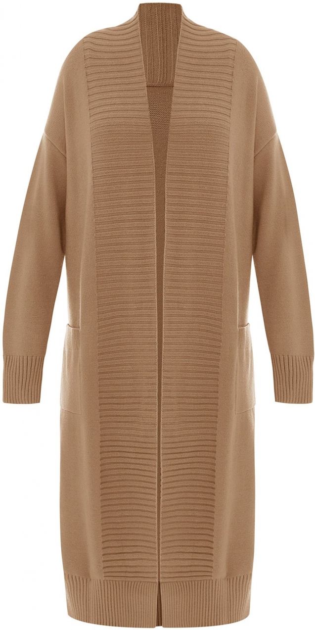 Imily Bela Pletený kabát  farba ťavej srsti