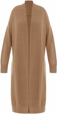 Imily Bela Pletený kabát  farba ťavej srsti