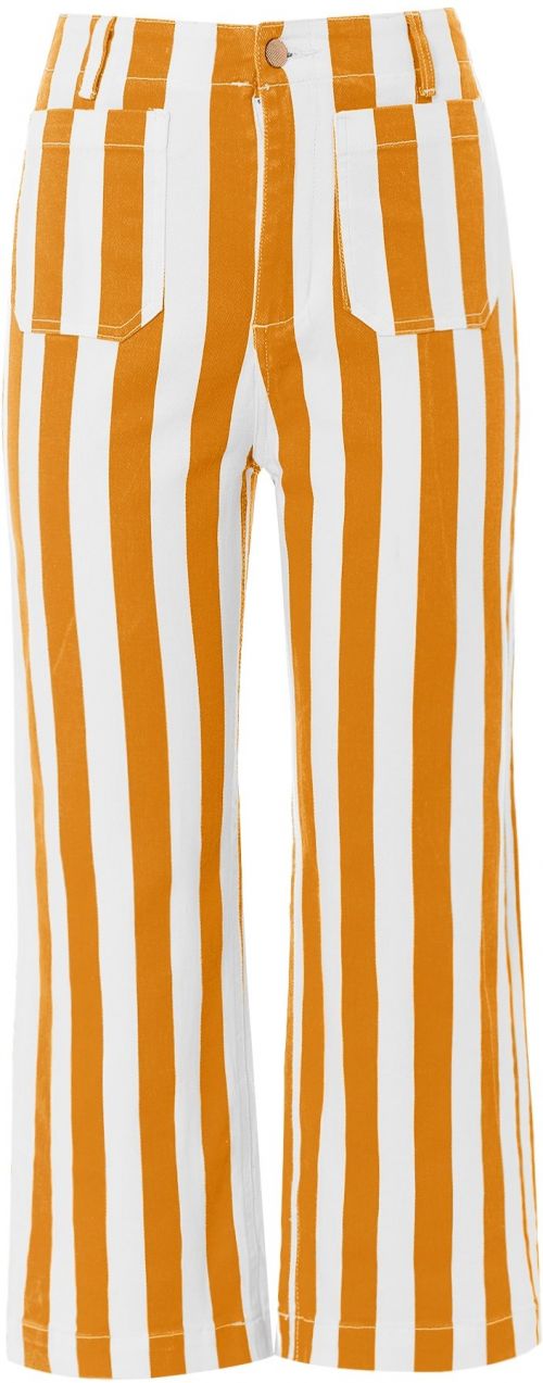 Imily Bela Džínsy  oranžová / biela