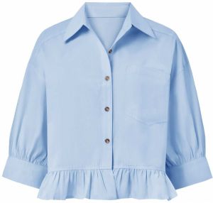 Imily Bela Blúzka  nebesky modrá