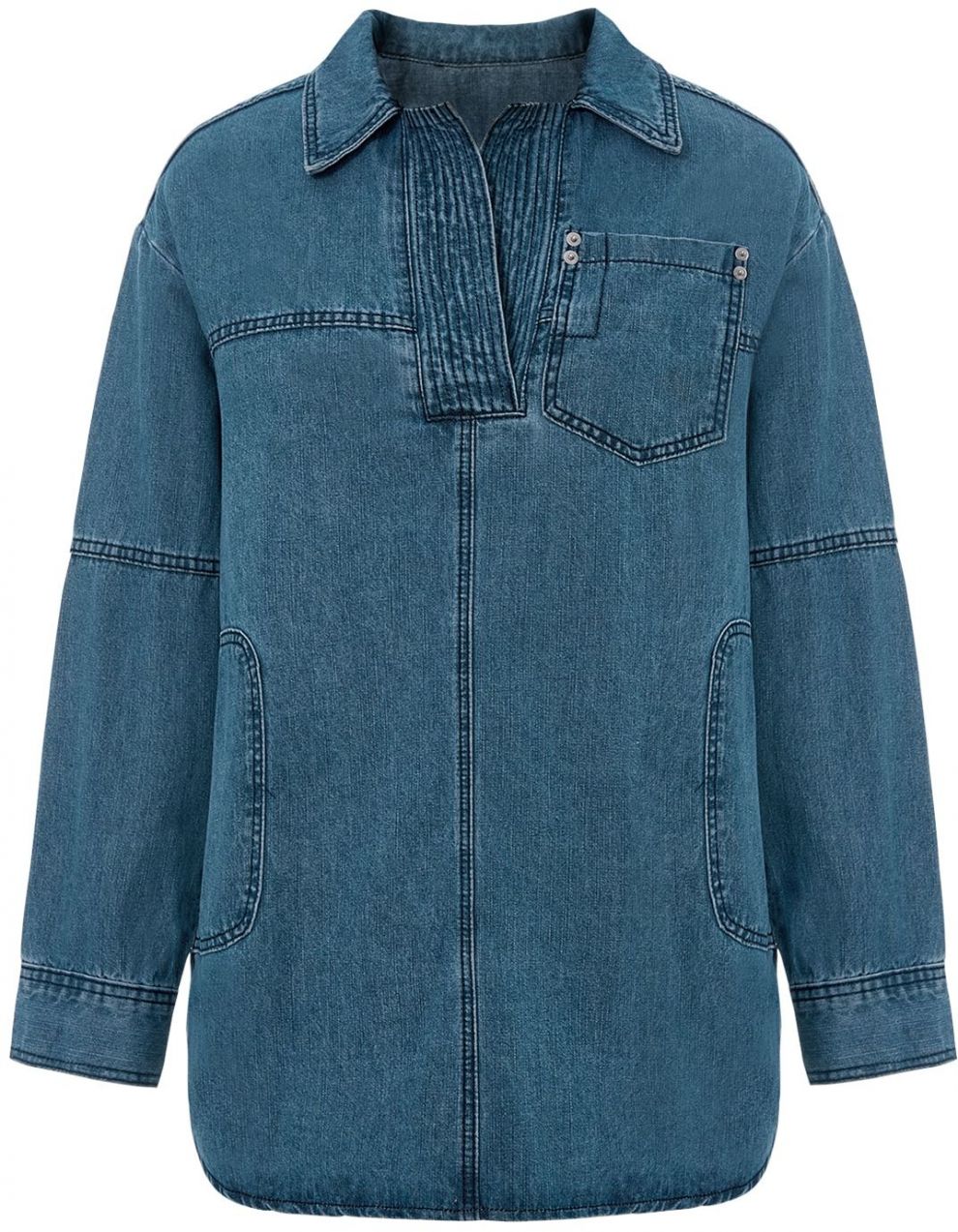 Imily Bela Blúzka  modrá