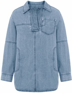 Imily Bela Blúzka  modrá denim