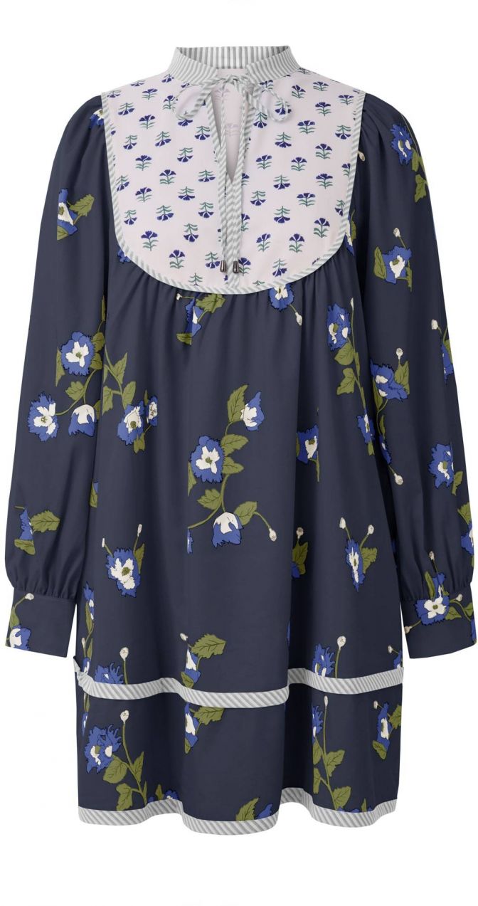 Imily Bela Šaty  modrá / námornícka modrá / tmavozelená / biela