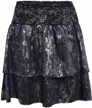 SISTERS POINT Sukňa 'N.GROW'  čierna / strieborná