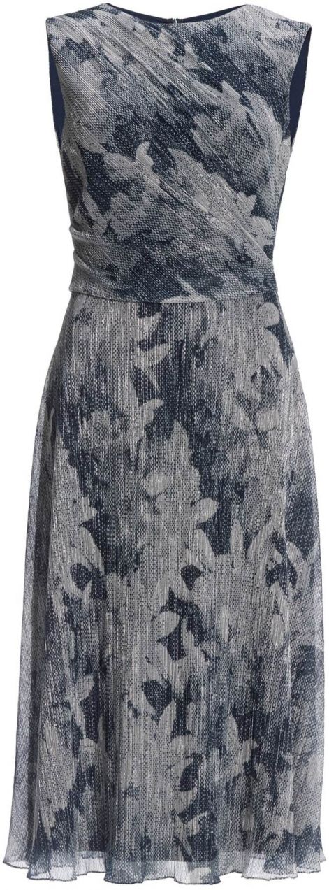 SWING Šaty  námornícka modrá / sivá