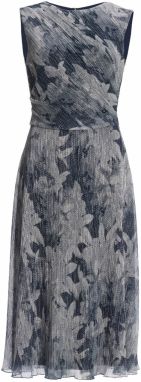 SWING Šaty  námornícka modrá / sivá