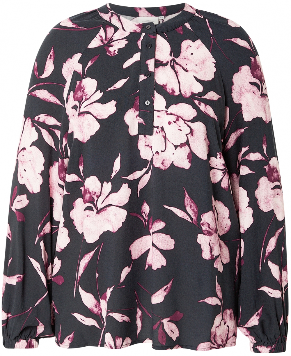 ONLY Carmakoma Blúzka 'CARLinka'  ružová / čierna / biela