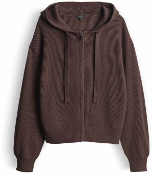 OPUS Kardigán 'Deso'  tmavohnedá