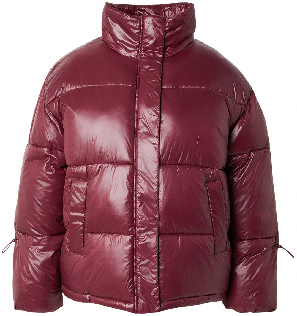 Noisy May Curve Zimná bunda 'NMALLIE'  farba lesného ovocia