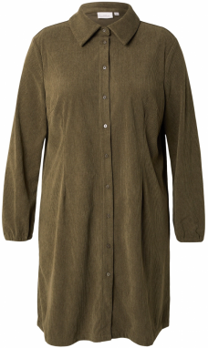 ONLY Carmakoma Košeľové šaty 'CARMAKINTA'  olivová