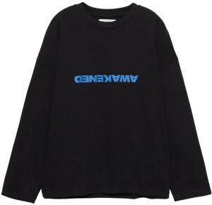 Pull&Bear Tričko 'CIUDADES'  modrá / čierna / biela